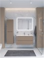 Тумба с раковиной подвесная BelBagno ЭТНА (ETNA) 100 Бежевый Матовый, раковина BB-8099-100 BB-8099-100;ETNA-1000-2C-SO-CO