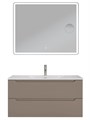 Тумба с раковиной подвесная BelBagno ЭТНА (ETNA) 100 Бежевый Матовый, раковина BB-8099-100 BB-8099-100;ETNA-1000-2C-SO-CO