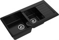 GRANFEST Мойка композит PRACTIK GF-P--980KL 2 чаши с крылом 980*510 мм черный арт.GF- P-980KL черный