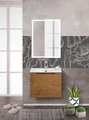 Тумба с раковиной подвесная с одним ящиком BelBagno ЭТНА (ETNA) 60 Rovere Nature, раковина белая ETNA-600-1C-SO-RN-P;BB1923-600