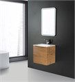 Тумба с раковиной подвесная с одним ящиком BelBagno ЭТНА (ETNA) 50 Rovere Nature, раковина белая ETNA-500-1C-SO-RN-P;BB1923-500