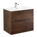 Тумба с раковиной подвесная BelBagno ЭТНА (ETNA-H60) 60 Rovere Moro, раковина белая ETNA-H60-600-2C-SO-RW-P;BB1923-600