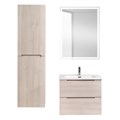 Тумба с раковиной подвесная BelBagno ЭТНА (ETNA) 70 Rovere Grigio, раковина белая ETNA-700-2C-SO-RG-P;BB700ETL