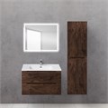 Тумба с раковиной подвесная BelBagno ЭТНА (ETNA) 60 Rovere Moro, раковина белая ETNA-600-2C-SO-RW-P;BB1923-600