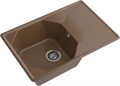 GRANFEST Мойка композит UNIQUE, GF-U-740L, чаш+кр 740*500, терракот U-740L терракот
