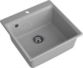 GRANFEST Мойка композит LEVEL, GF-LV-510, чаша 510*500, серый LV-510 серый