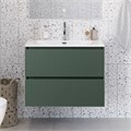 Тумба с раковиной подвесная BelBagno ФОРМАТ (UNO-MINI) 90 Еловый Матовый, раковина BB-8099-3-90 UNO-MINI-900-2C-SO-VO;BB-8099-3-90