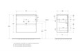 Тумба с раковиной подвесная BelBagno ФОРМАТ (UNO-MINI) 70 Еловый Матовый, раковина BB-8099-3-70 UNO-MINI-700-2C-SO-VO;BB-8099-3-70