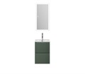 Тумба с раковиной подвесная BelBagno ФОРМАТ (UNO-MINI) 40 Еловый Матовый, раковина BB-8099-3-40 UNO-MINI-400-2C-SO-VO;BB-8099-3-40