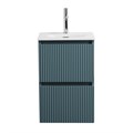 Тумба с раковиной подвесная BelBagno ФОРМАТ (UNO-MINI) 40 Голубой Матовый, раковина BB-8099-3-40 UNO-MINI-400-2C-SO-AO;BB-8099-3-40