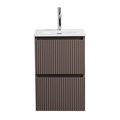 Тумба с раковиной подвесная BelBagno ФОРМАТ (UNO-MINI) 40 Бежевый матовый, раковина BB-8099-3-40 UNO-MINI-400-2C-SO-СO;BB-8099-3-40