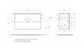 Тумба с раковиной подвесная BelBagno ФОРМАТ (UNO-MINI) 100 Бежевый матовый, раковина BB-8099-3-100 UNO-MINI-1000-2C-SO-СO;BB-8099-3-100