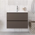Тумба с раковиной подвесная BelBagno ФОРМАТ (UNO) 90 Бежевый матовый, раковина BB-8099-90 UNO-900-2C-SO-СO;BB-8099-90