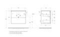 Тумба с раковиной подвесная BelBagno ФОРМАТ (UNO) 70 Бежевый матовый, раковина BB-8099-70 UNO-700-2C-SO-СO;BB-8099-70