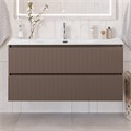 Тумба с раковиной подвесная BelBagno ФОРМАТ (UNO) 120 Бежевый матовый, раковина BB-8099-120 UNO-1200-2C-SO-СO;BB-8099-120