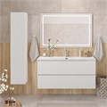 Тумба с раковиной подвесная BelBagno ФОРМАТ (UNO) 120 Bianco Opaco, раковина BB-8099-120 UNO-1200-2C-SO-BO;BB-8099-120