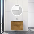 Тумба с раковиной подвесная BelBagno МАРИНА (MARINO) 90 Rovere Nature, раковина белая MARINO-H60-900-2C-SO-RN-P;BB900/450-LV-MR-AST
