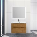 Тумба с раковиной подвесная BelBagno МАРИНА (MARINO) 90 Rovere Nature, раковина белая MARINO-H60-900-2C-SO-RN-P;BB900/450-LV-MR-AST