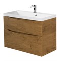 Тумба с раковиной подвесная BelBagno МАРИНА (MARINO) 80 Rovere Nature, раковина белая MARINO-H60-800-2C-SO-RN-P;BB800/450-LV-MR-AST