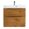 Тумба с раковиной подвесная BelBagno МАРИНА (MARINO) 60 Rovere Nature, раковина белая MARINO-H60-600-2C-SO-RN-P;BB600/450-LV-MR-AST