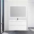 Тумба с раковиной подвесная BelBagno МАРИНА (MARINO) 120 Bianco Lucido, раковина белая MARINO-H60-1200-2C-SO-BL-P;BB1200/450-LV-MR-PR