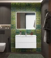Тумба с раковиной подвесная BelBagno МАРИНА (MARINO) 90 Bianco Lucido, раковина белая MARINO-CER-N-900-2C-SO-BL-P;BB-8099-90