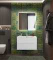 Тумба с раковиной подвесная BelBagno МАРИНА (MARINO) 80 Bianco Lucido, раковина белая MARINO-CER-N-800-2C-SO-BL-P;BB-8099-80