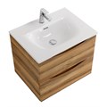 Тумба с раковиной подвесная BelBagno МАРИНА (MARINO) 70 Rovere Rustico, раковина белая MARINO-CER-N-700-2C-SO-RR-P;BB-8099-70
