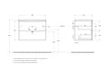 Тумба с раковиной подвесная BelBagno МАРИНА (MARINO) 70 Rovere Rustico, раковина белая MARINO-CER-N-700-2C-SO-RR-P;BB-8099-70