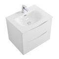 Тумба с раковиной подвесная BelBagno МАРИНА (MARINO) 70 Bianco Opaco, раковина белая MARINO-CER-N-700-2C-SO-BO-P;BB-8099-70