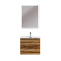 Тумба с раковиной подвесная BelBagno МАРИНА (MARINO) 60 Rovere Rustico, раковина белая MARINO-CER-N-600-2C-SO-RR-P;BB-8099-60