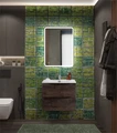 Тумба с раковиной подвесная BelBagno МАРИНА (MARINO) 60 Rovere Nature Grigio, раковина белая MARINO-CER-N-600-2C-SO-RNG-P;BB-8099-60