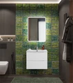 Тумба с раковиной подвесная BelBagno МАРИНА (MARINO) 60 Bianco Opaco, раковина белая MARINO-CER-N-600-2C-SO-BO-P;BB-8099-60