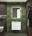 Тумба с раковиной подвесная BelBagno МАРИНА (MARINO) 60 Bianco Lucido, раковина белая MARINO-CER-N-600-2C-SO-BL-P;BB-8099-60