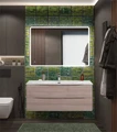 Тумба с раковиной подвесная BelBagno МАРИНА (MARINO) 120 Rovere Grigio, раковина белая MARINO-CER-N-1200-2C-SO-RG-P;BB-8099-120