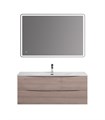 Тумба с раковиной подвесная BelBagno МАРИНА (MARINO) 120 Rovere Grigio, раковина белая MARINO-CER-N-1200-2C-SO-RG-P;BB-8099-120