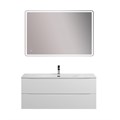 Тумба с раковиной подвесная BelBagno МАРИНА (MARINO) 120 Bianco Lucido, раковина белая MARINO-CER-N-1200-2C-SO-BL-P;BB-8099-120