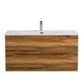 Тумба с раковиной подвесная BelBagno МАРИНА (MARINO) 100 Rovere Rustico, раковина BB-8099-100 MARINO-CER-N-1000-2C-SO-RR-P;BB-8099-100