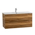 Тумба с раковиной подвесная BelBagno МАРИНА (MARINO) 100 Rovere Rustico, раковина BB-8099-100 MARINO-CER-N-1000-2C-SO-RR-P;BB-8099-100