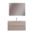 Тумба с раковиной подвесная BelBagno МАРИНА (MARINO) 100 Rovere Grigio, раковина BB-8099-100 MARINO-CER-N-1000-2C-SO-RG-P;BB-8099-100