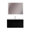 Тумба с раковиной подвесная BelBagno МАРИНА (MARINO) 100 Nero Lucido, раковина BB-8099-100 MARINO-CER-N-1000-2C-SO-NL-P;BB-8099-100