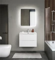 Тумба с раковиной подвесная BelBagno МАРИНА (MARINO) 70 Bianco Opaco, раковина белая MARINO-CER-MINI-700-2C-SO-BO-P;BB-8099-3-70