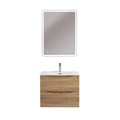 Тумба с раковиной подвесная BelBagno МАРИНА (MARINO) 60 Rovere Bianco, раковина белая MARINO-CER-MINI-600-2C-SO-WO-P;BB-8099-3-60