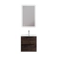 Тумба с раковиной подвесная BelBagno МАРИНА (MARINO) 50 Rovere Nature Grigio, раковина белая MARINO-CER-MINI-500-2C-SO-RNG-P;BB-8099-3-50
