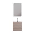 Тумба с раковиной подвесная BelBagno МАРИНА (MARINO) 50 Rovere Grigio, раковина белая MARINO-CER-MINI-500-2C-SO-RG-P;BB-8099-3-50
