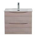 Тумба с раковиной подвесная BelBagno МАРИНА (MARINO) 50 Rovere Grigio, раковина белая MARINO-CER-MINI-500-2C-SO-RG-P;BB-8099-3-50