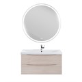 Тумба с раковиной подвесная BelBagno МАРИНА (MARINO) 90 Rovere Grigio, раковина белая MARINO-CER-900-2C-SO-RG-P;BB-0323-90-LVB