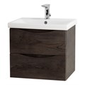 Тумба с раковиной подвесная BelBagno МАРИНА (MARINO) 60 Rovere Nature Grigio, раковина белая MARINO-CER-600-2C-SO-RNG-P;BB-0320-60-LVB