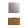 Тумба с раковиной подвесная BelBagno МАРИНА (MARINO) 80 Rovere Nature, раковина белая BB800/450-LV-MR-FT MARINO-800-2C-SO-RN-P;BB800/450-LV-MR-FT