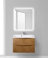 Тумба с раковиной подвесная BelBagno МАРИНА (MARINO) 80 Rovere Nature, раковина белая MARINO-800-2C-SO-RN-P;BB800/450-LV-MR-AST